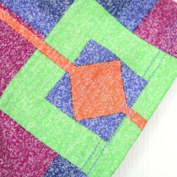 LuLaRoe Perfect T Tee T-Shirt Shirt Tunic Blue Pink Green M Medium - Picture 8 of 12